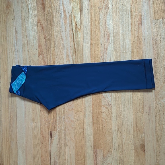 Lululemon Wunder Under Crop III Tight Women' Hero Blue Inkwell Samba - Picture 11 of 14